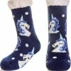 JAXY - Huissokken Kinderen - Verwarmde Sokken - Anti Slip Sokken - Huissokken - Bedsokken - Warme Sokken - Kerstcadeau Voor Kinderen - Thermosokken - Dikke Sokken - Fluffy Sokken - Kerstsokken - Maat 32-35 - Unicorns Donkerblauw -Nike winkel 550x611
