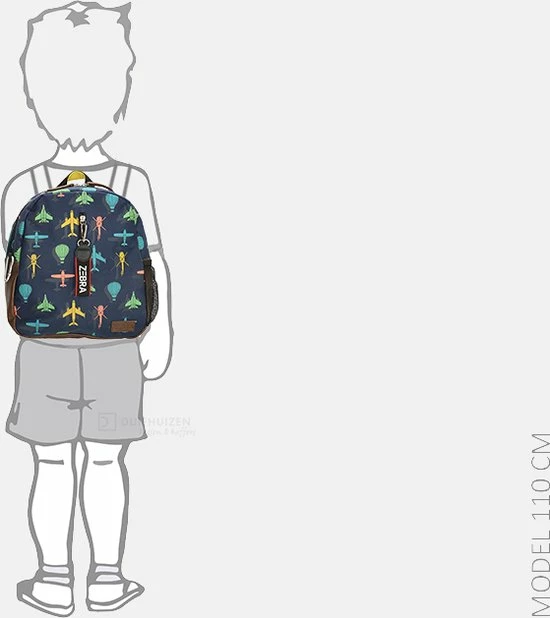 Zebra Trends Kinderrugzak Blauw 8 Zebra Trends Kinderrugzak Blauw - Afbeelding 6