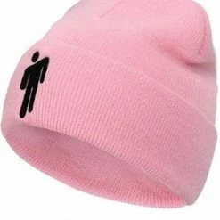 Merkloos Billie Eilish Muts - Roze Beanie