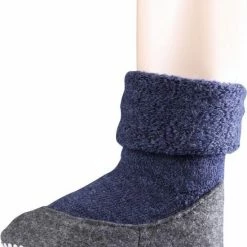 FALKE Cosyshoe Slofsokken Voor Meisjes En Jongens Comfortabel Warm Winter Antislip Ondoorzichtig Zacht Mid-rise Met Vilten Zool Zonder Motief Met Noppen Merinowol Blauw Kinderen Sokken - Maat 31-32 -Nike winkel 550x635 11
