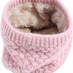 Gebreide Colsjaal Lichtroze | Teddy Voering | Fashion Favorite