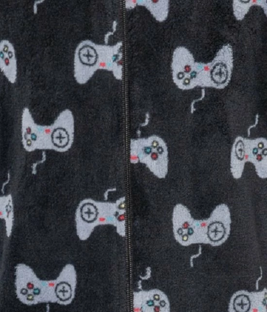 Outfitter Ow Quality Outfitter Jongens Onesie Fleece | MAAT 164 | Controller | Zwart 5 Outfitter Ow Quality Outfitter Jongens Onesie Fleece | MAAT 164 | Controller | Zwart - Afbeelding 3