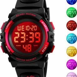 SKmei Kinderhorloge - Watch - Digitaal Horloge - Led Verlichting - Jongen - Meisje - Kado - Cadeau - Verjaardag - Spatwaterdicht - Digital Watch