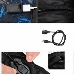 Merkloos 3-delige Rugzak Set - Camouflage Blauw - Schooltas - Rugzak Kind - Back To School - Rugtas & Schoudertas & Etui -Nike winkel 550x660