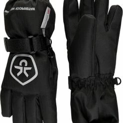 Color Kids - Waterdichte Handschoenen Voor Kinderen - Zwart - Maat Onesize (6-8yrs)