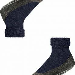 FALKE Cosyshoe Slofsokken Voor Meisjes En Jongens Comfortabel Warm Winter Antislip Ondoorzichtig Zacht Mid-rise Met Vilten Zool Zonder Motief Met Noppen Merinowol Blauw Kinderen Sokken - Maat 31-32 -Nike winkel 550x668 8