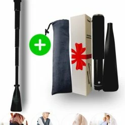 TammaT - Schoenlepel - Premium Kwaliteit - Orthopedische Uitschuifbare Schoenlepel - Schoentrekker - Extra Lang - Aluminium - Verstelbaar Tot 95 Cm – RVS – Zacht Handvat - INCLUSIEF Opbergzakje