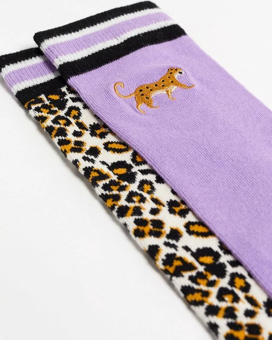 WE Fashion Meisjes Kniekousen, 2-pack - Maat 35-38 5 WE Fashion Meisjes Kniekousen, 2-pack - Maat 35-38 - Afbeelding 3