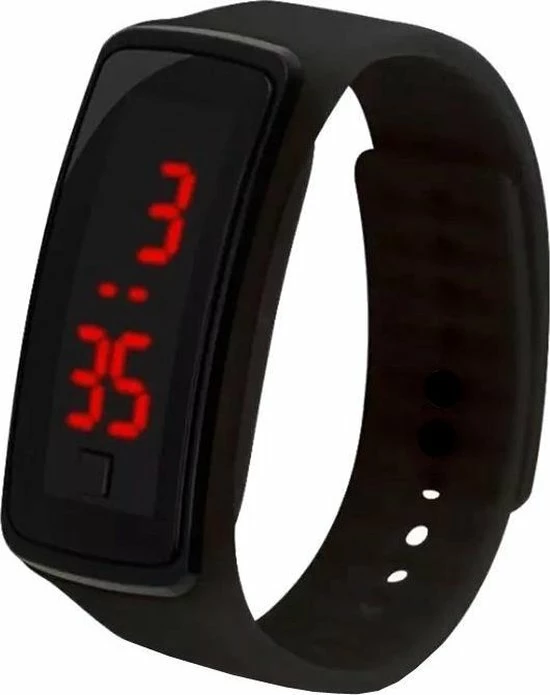 Fako Bijoux® - Kinderhorloge - LED Digital - Zwart 3 Fako Bijoux® - Kinderhorloge - LED Digital - Zwart