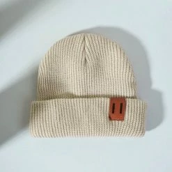 Merkloos Little Koekies Muts - 0-2 Jaar - Beige