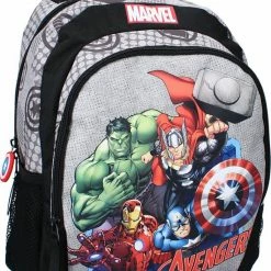 Rugzak - Avengers - Safety Shield - Superhelden - Grijs - Zwart 19 Rugzak - Avengers - Safety Shield - Superhelden - Grijs - Zwart -Nike winkel 550x713 1