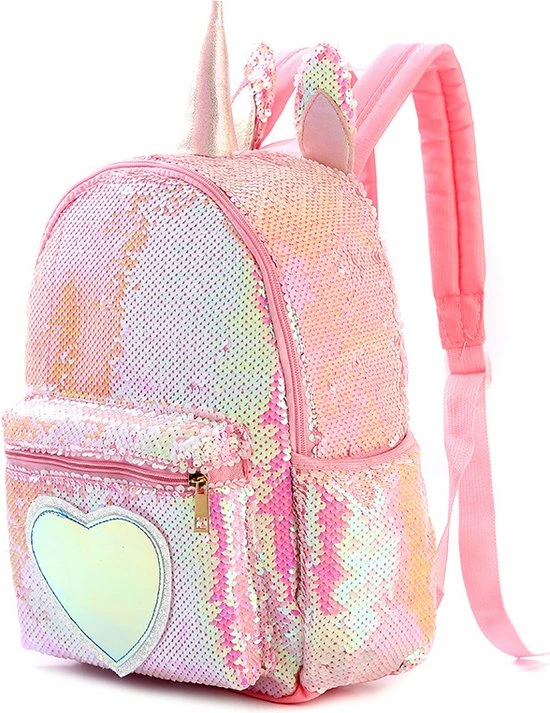 Het Betere Merk Schooltas - Rugzak Meisje - Rugzak Jongens - Eenhoorn Rugtas - Unicorn Rugzak - 34 X 24 X 12 Cm - Pailletten - Sequin - Roze - Pailletten - Glitter Tas 7 Het Betere Merk Schooltas - Rugzak Meisje - Rugzak Jongens - Eenhoorn Rugtas - Unicorn Rugzak - 34 X 24 X 12 Cm - Pailletten - Sequin - Roze - Pailletten - Glitter Tas - Afbeelding 5
