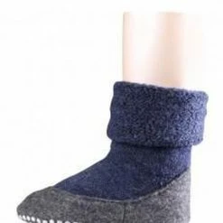 FALKE Cosyshoe Slofsokken Voor Meisjes En Jongens Comfortabel Warm Winter Antislip Ondoorzichtig Zacht Mid-rise Met Vilten Zool Zonder Motief Met Noppen Merinowol Blauw Kinderen Sokken - Maat 31-32 -Nike winkel 550x731 5