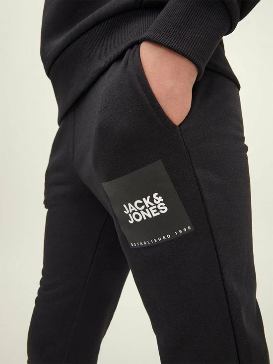 JACK & JONES JUNIOR Jack & Jones Joggingbroek Jongens - Zwart - JPSTgordon - Maat 152 9 JACK & JONES JUNIOR Jack & Jones Joggingbroek Jongens - Zwart - JPSTgordon - Maat 152 - Afbeelding 7