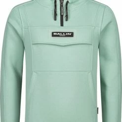 Ballin Amsterdam - Jongens Slim Fit Hoodie - Groen - Maat 164
