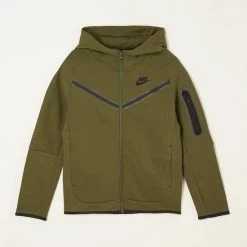 Nike Tech Fleece Sweatvest Met Logo - Legergroen - Maat 128