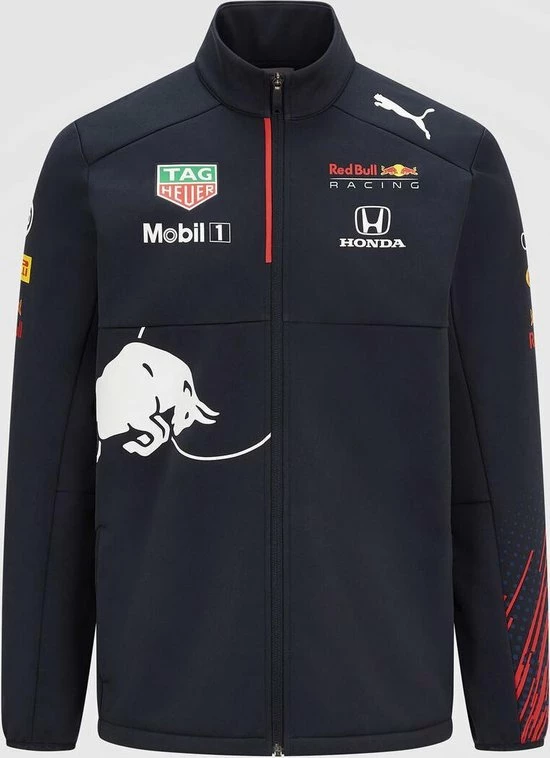 Max Verstappen Red Bull Racing Teamline Softshell Jas 2021 Maat 104 - Formule 1 - Circuit Zandvoort - 3 Max Verstappen Red Bull Racing Teamline Softshell Jas 2021 Maat 104 - Formule 1 - Circuit Zandvoort -