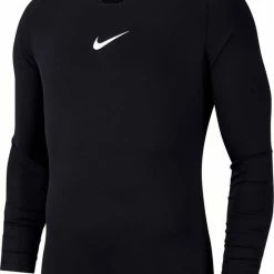 Nike Dry Park First Layer Longsleeve Shirt Thermoshirt - Maat 128 - Unisex - Zwart