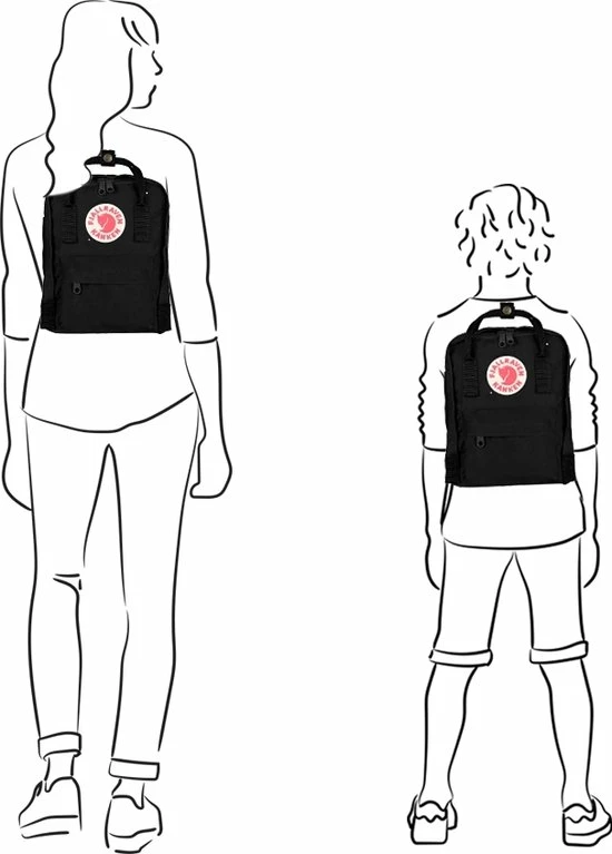 Fjallraven Fjällräven Kånken Mini Unisex Rugzak - Ox Red 4 Fjallraven Fjällräven Kånken Mini Unisex Rugzak - Ox Red - Afbeelding 2