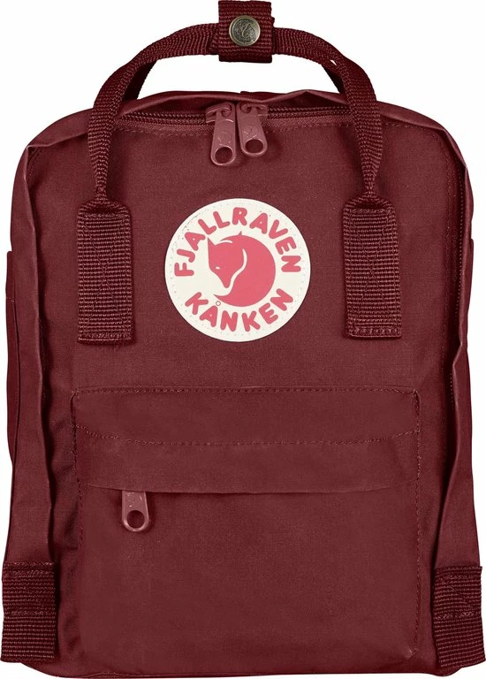 Fjallraven Fjällräven Kånken Mini Unisex Rugzak - Ox Red 3 Fjallraven Fjällräven Kånken Mini Unisex Rugzak - Ox Red