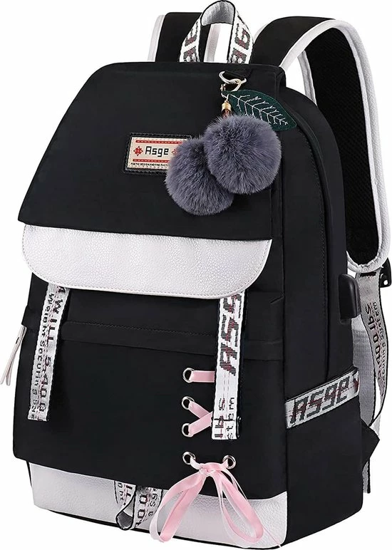 Schoolrugzak Schooltasje Schooltas Met Laptopvak Voor Dames Meisjes 3 Schoolrugzak Schooltasje Schooltas Met Laptopvak Voor Dames Meisjes