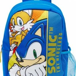 Sega Rugzak Sonic 12 Liter 28 X 39 Cm Polyester Blauw