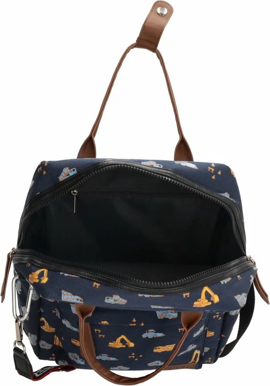 Zebra Trends Zebra Rugtas Construction Blue Rugzak + Dino Ei 6 Zebra Trends Zebra Rugtas Construction Blue Rugzak + Dino Ei - Afbeelding 4