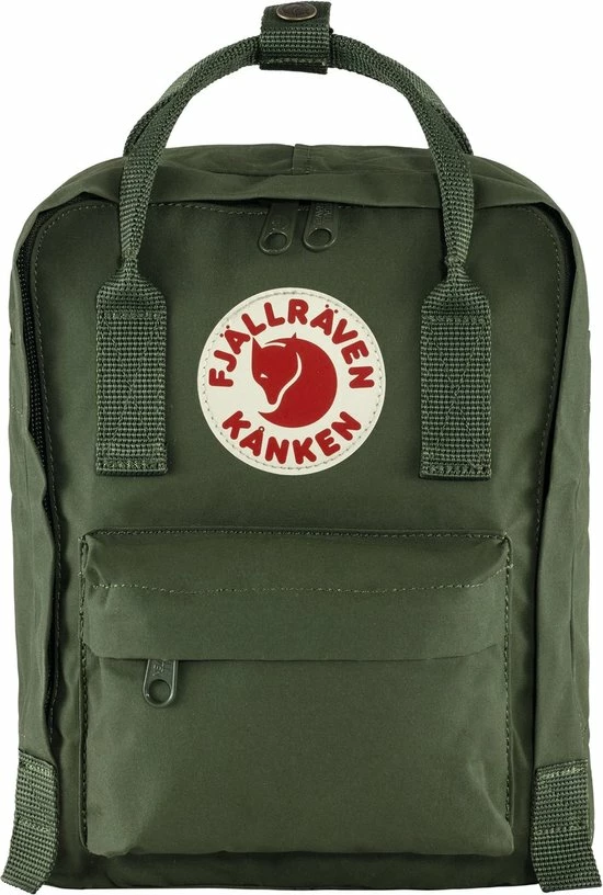 Fjallraven Fjällräven Kånken Mini Unisex Rugzak - Forest Green 17 Fjallraven Fjällräven Kånken Mini Unisex Rugzak - Forest Green - Afbeelding 15