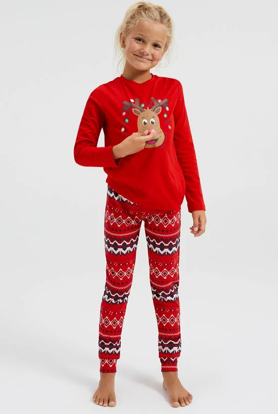 WE Fashion Meisjes Pyjamaset Met Opdruk - Maat 158/164 5 WE Fashion Meisjes Pyjamaset Met Opdruk - Maat 158/164 - Afbeelding 3