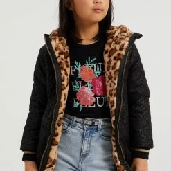 WE Fashion Meisjes Reversible Parka Met Dessin En Imitatiebont - Maat 158/164 -Nike winkel 550x821 3