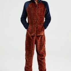 WE Fashion Jongens Onesie Met Dessin En Colourblock - Maat 146/152