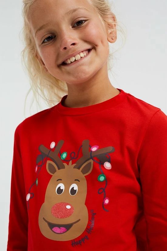 WE Fashion Meisjes Pyjamaset Met Opdruk - Maat 158/164 8 WE Fashion Meisjes Pyjamaset Met Opdruk - Maat 158/164 - Afbeelding 6