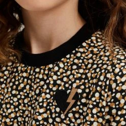 WE Fashion Meisjes Gestructureerde Jurk Met Dessin En Strikceintuur - Maat 122/128 -Nike winkel 550x825 44