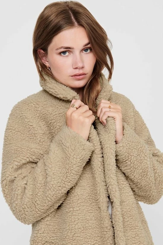 ONLY ONLAURELIA SHERPA COAT CC OTW Dames Jas - Maat XS 8 ONLY ONLAURELIA SHERPA COAT CC OTW Dames Jas - Maat XS - Afbeelding 6