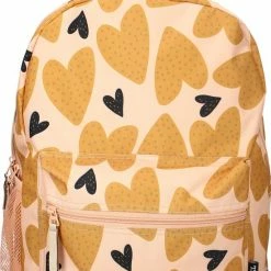 Milky Kiss Just For Me Rugzak - Geel - Hartjes