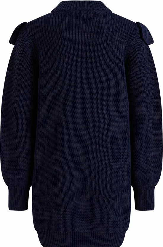 WE Fashion Meisjes Gebreide Jurk Met Volant - Maat 110/116 4 WE Fashion Meisjes Gebreide Jurk Met Volant - Maat 110/116 - Afbeelding 2